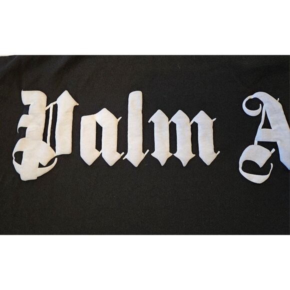 Palm Angels Shirt Mens Small Black Classic Logo Oversized Streetwear Tee - Picture 5 of 12